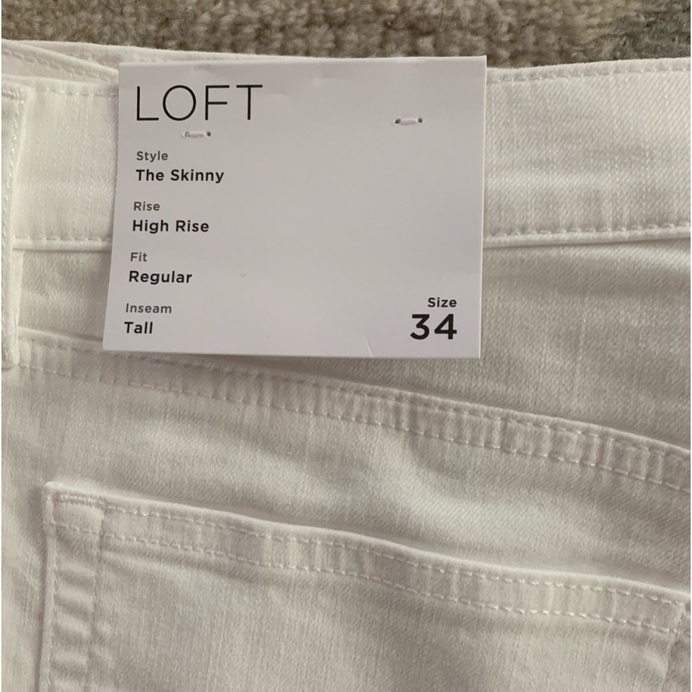 Brand New White Denim Jeans Tall size 18